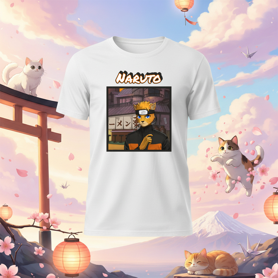 Naruto Cat Inspired T-Shirt