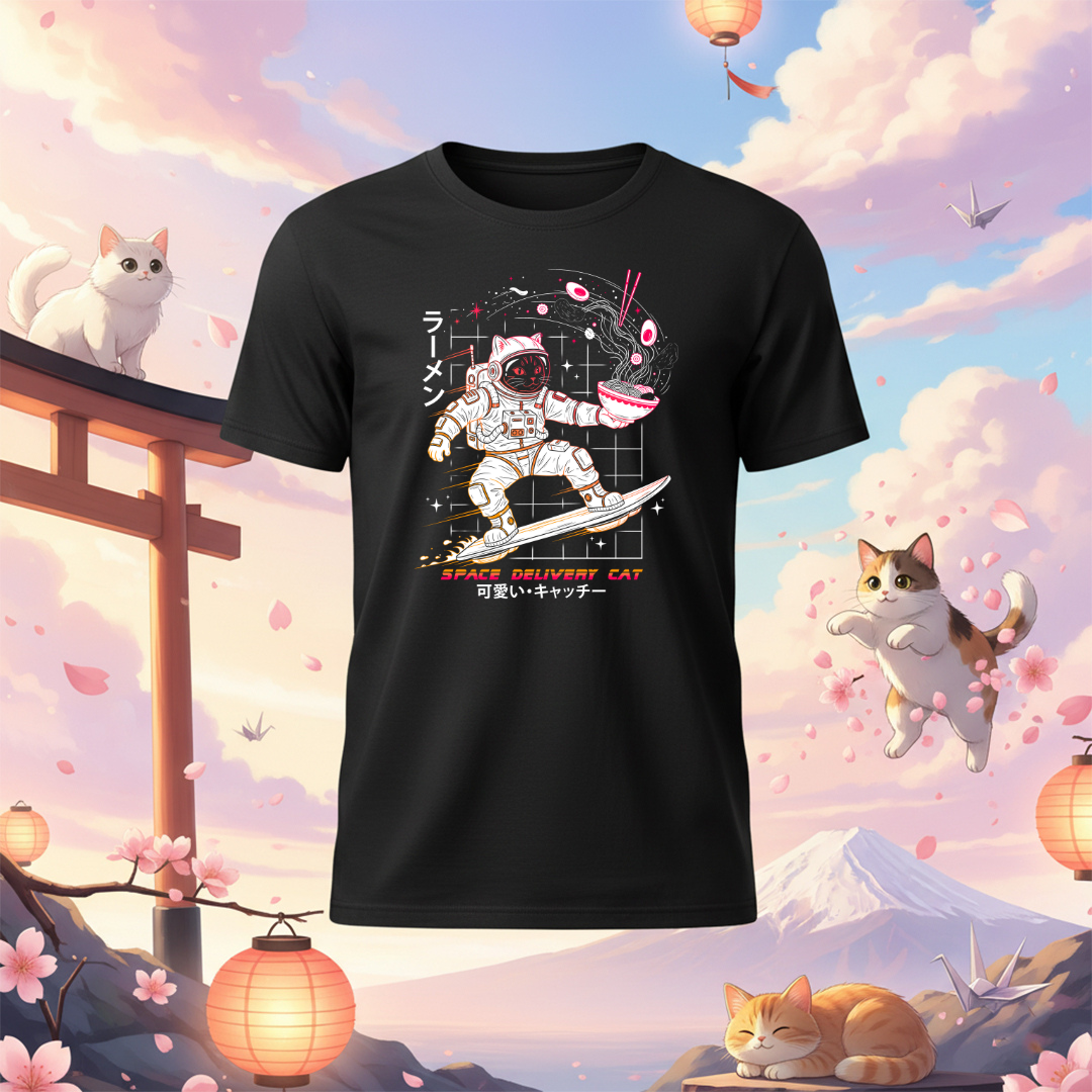 Space Delivery Cat Unisex T-Shirt