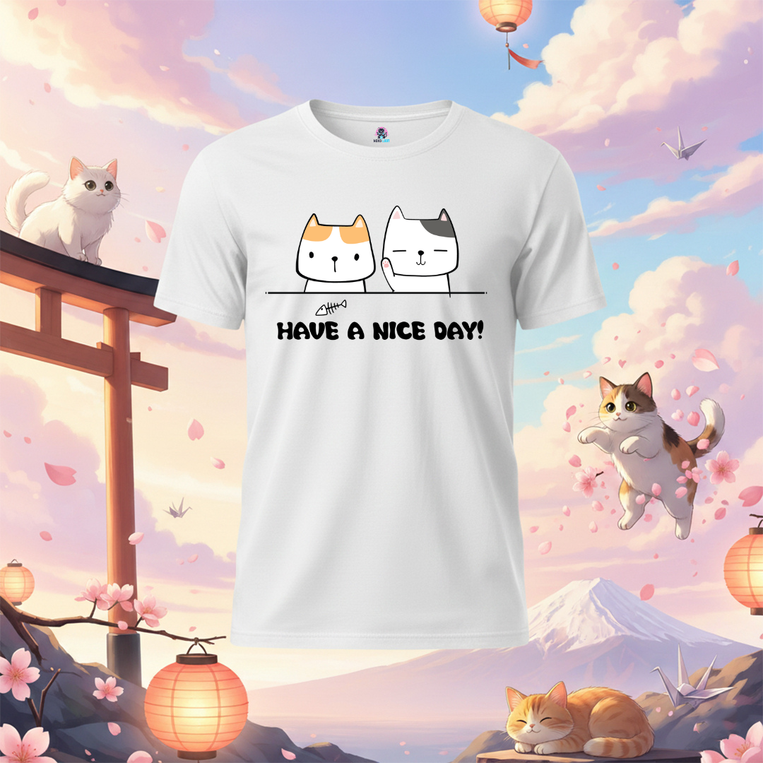 Nice Day Cat Graphic T-Shirt
