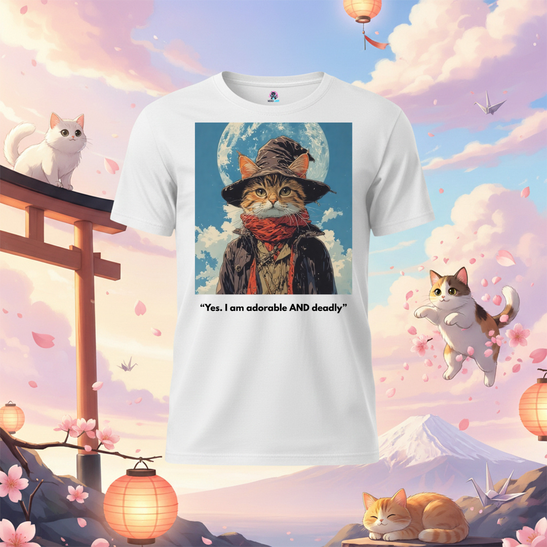 Cute Cat Wizard T-Shirt