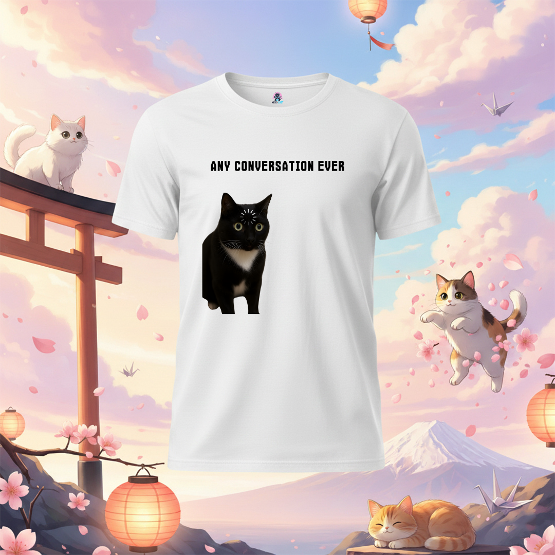 Conversation Cat T-Shirt