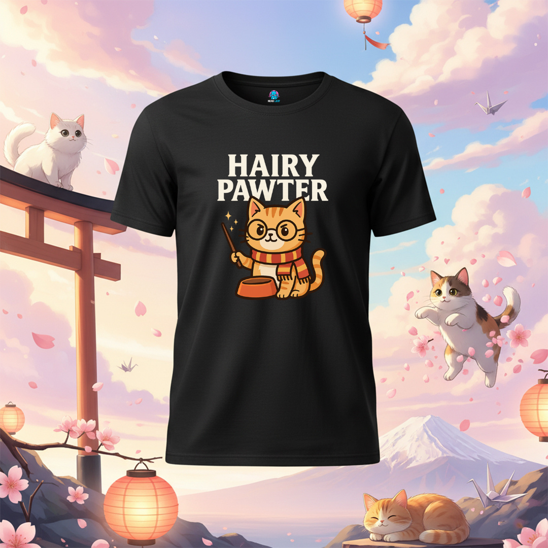 Harry Pawter Cat T-Shirt