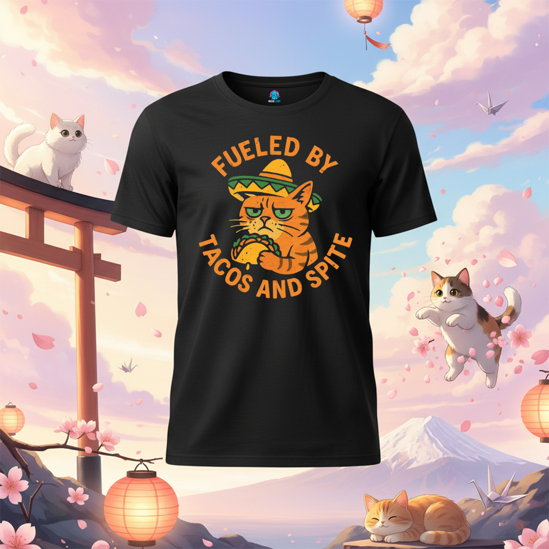 Spite Tacos Cat T-Shirt