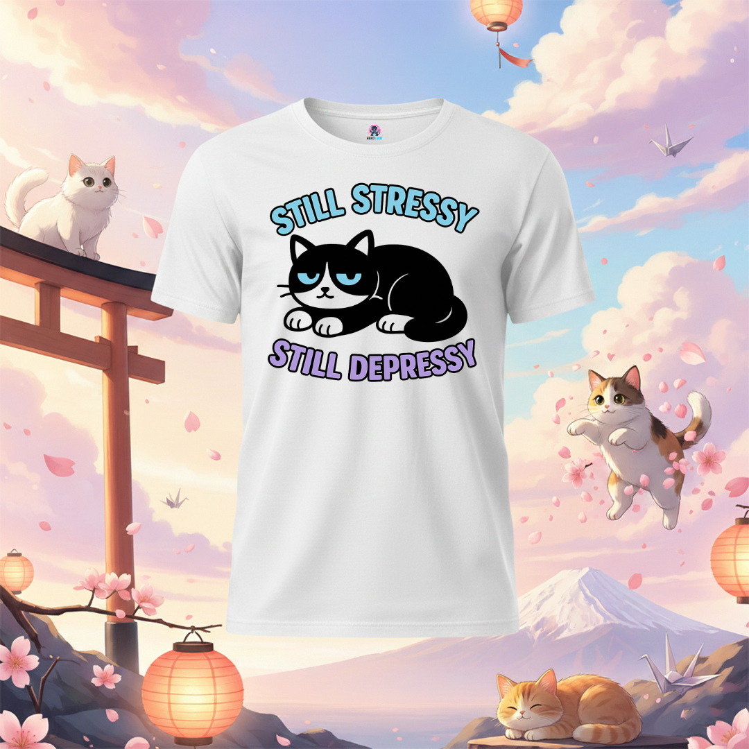 Stressy, Depressy Cat T-Shirt