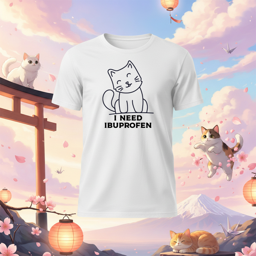 I Need Ibuprofen Cat T-Shirt
