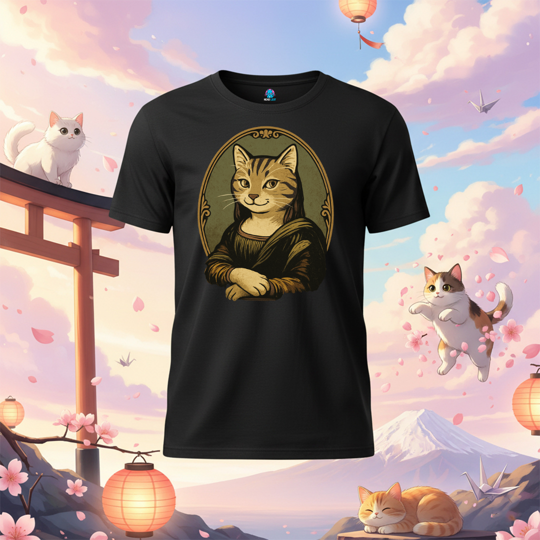 Meowna Lisa Cat T-shirt