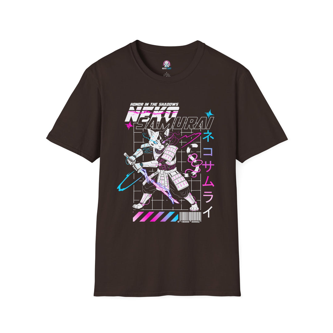 Neko Samurai Graphic T-Shirt