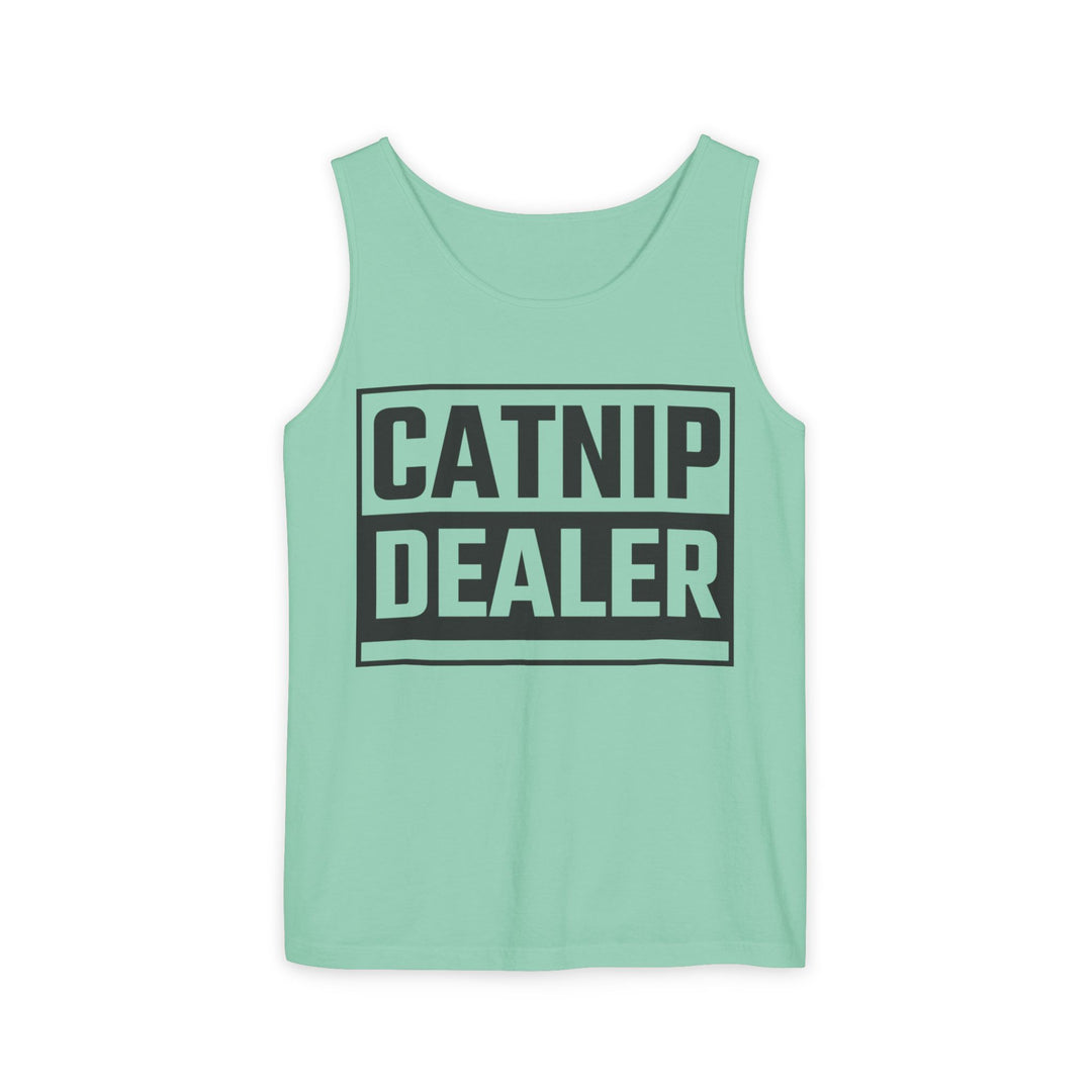 Catnip Dealer Tank Top, Funny Pet Lover Gift, Summer Sleepwear, Cat Mom Shirt, Unisex Casual Wear