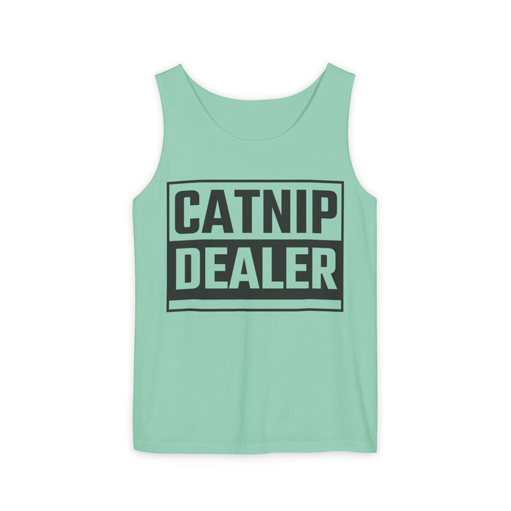Catnip Dealer Tank Top, Funny Pet Lover Gift, Summer Sleepwear, Cat Mom Shirt, Unisex Casual Wear