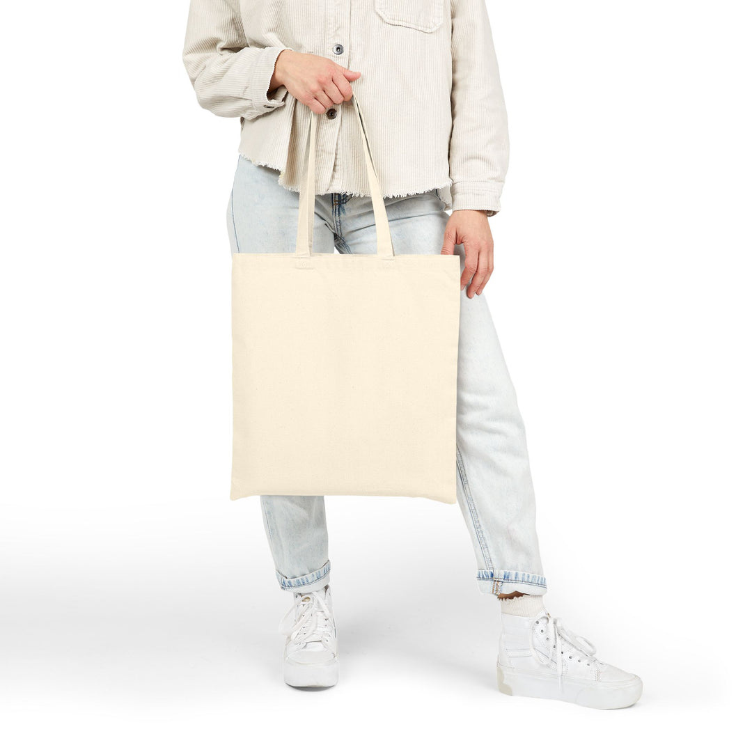 Cute Cat Warrior Cotton Canvas Tote Bag, Eco-Friendly Shopping Tote, Anime Tote, Cute Gift for Pet Lovers, Durable Shoulder Bag