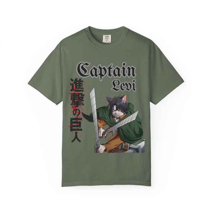 Captain Levi Anime Cat T-Shirt