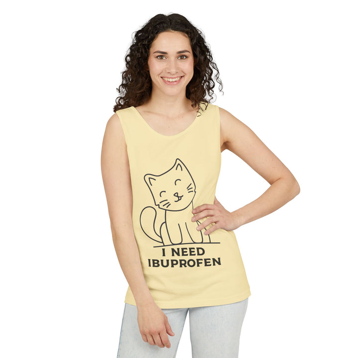 Funny Cat Tank Top, Summer Tee, Gifts for Cat Lovers, Cute Animal Apparel, Relaxing Casual Wear, Women's Funny Shirt