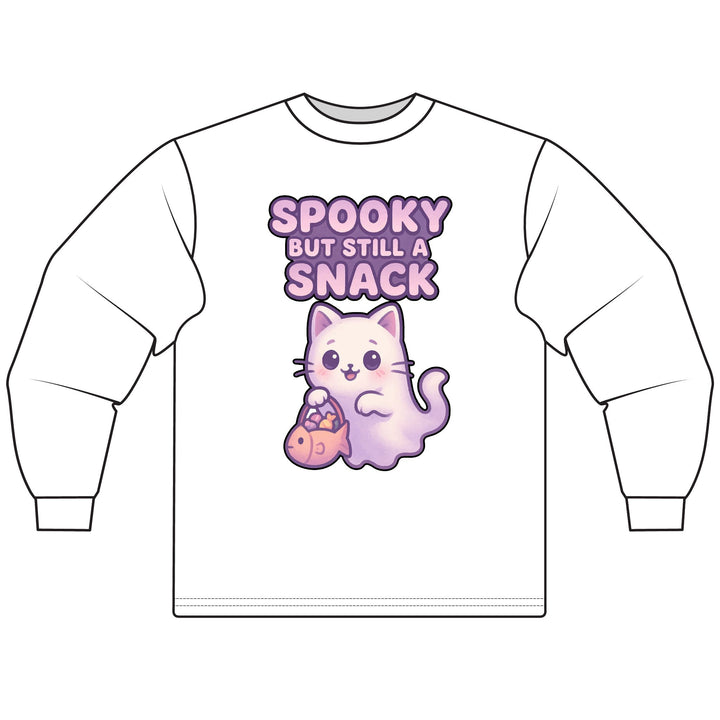 Spooky Snack Cat Long Sleeve T-Shirt