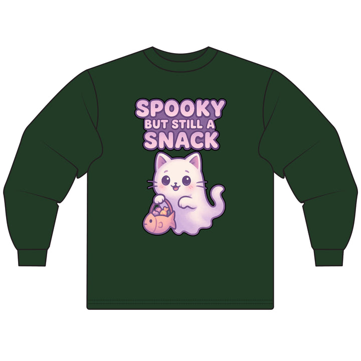 Spooky Snack Cat Long Sleeve T-Shirt