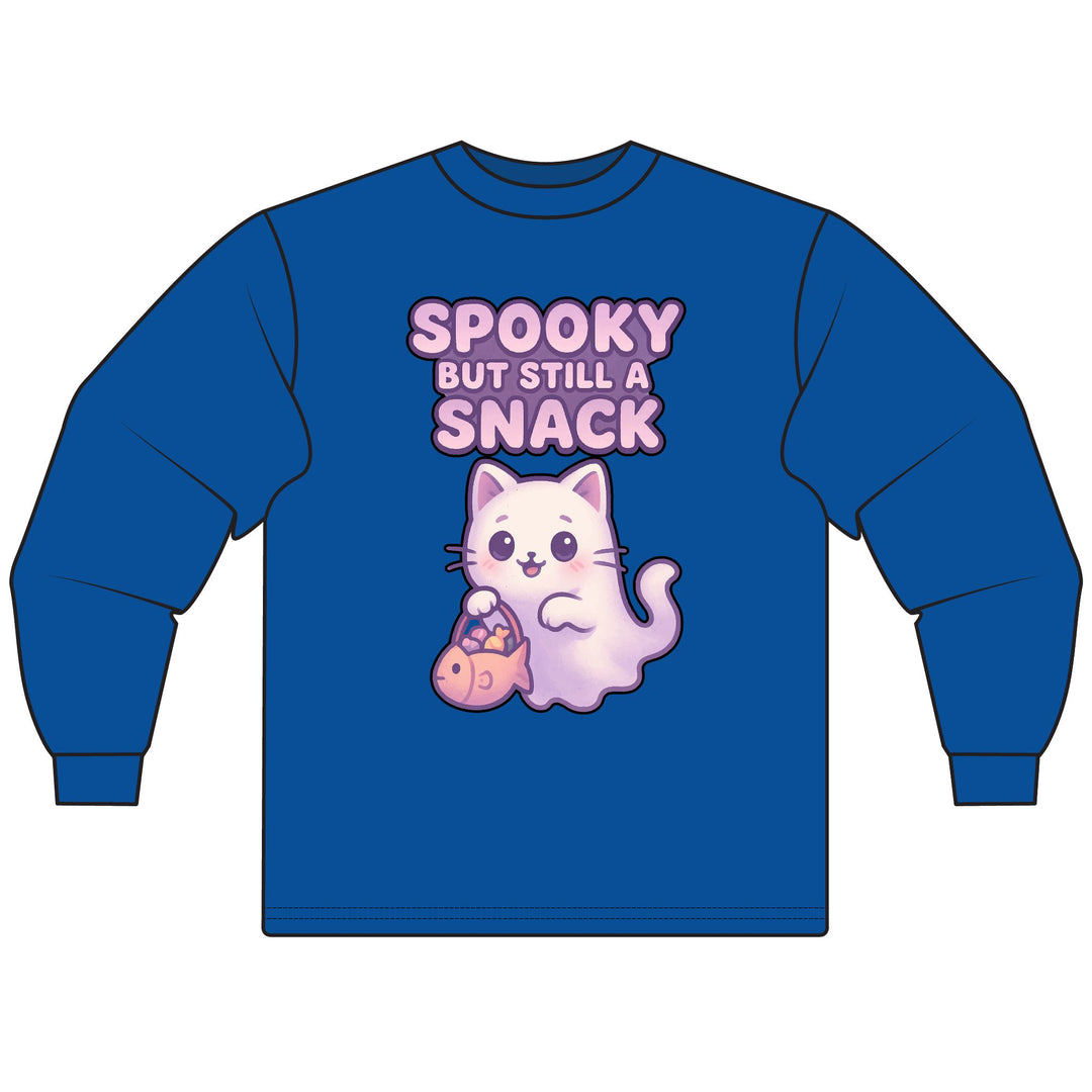 Spooky Snack Cat Long Sleeve T-Shirt