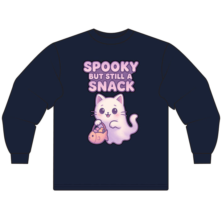 Spooky Snack Cat Long Sleeve T-Shirt