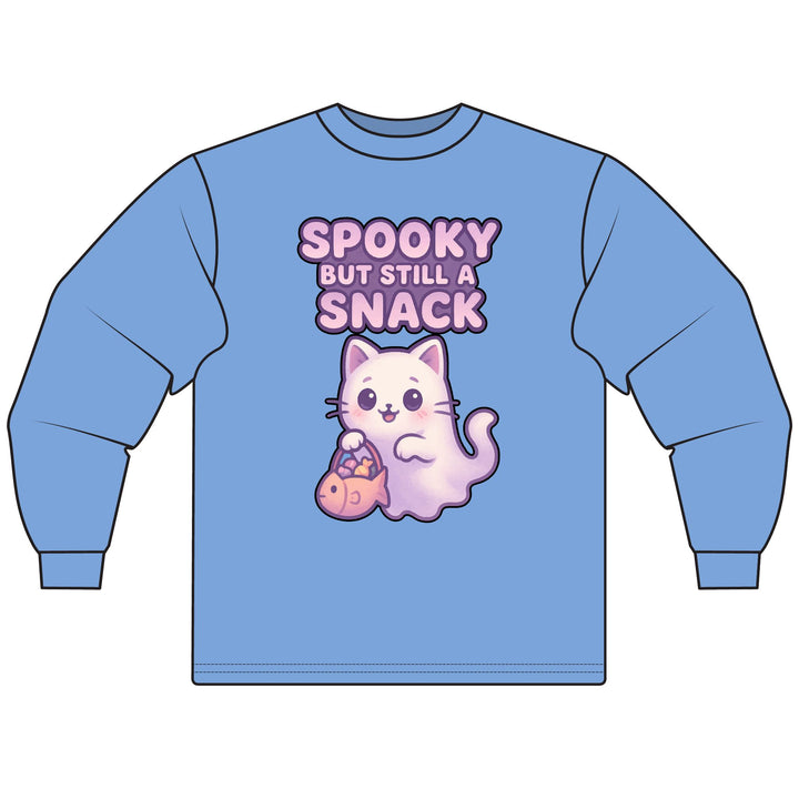 Spooky Snack Cat Long Sleeve T-Shirt