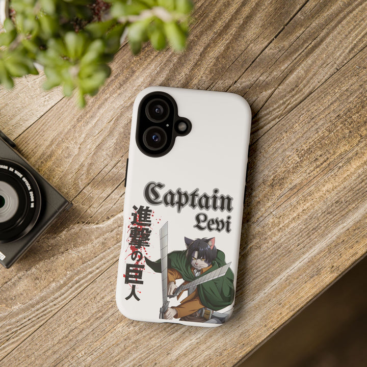 Captain Levi Cat Tough Case for iPhone
