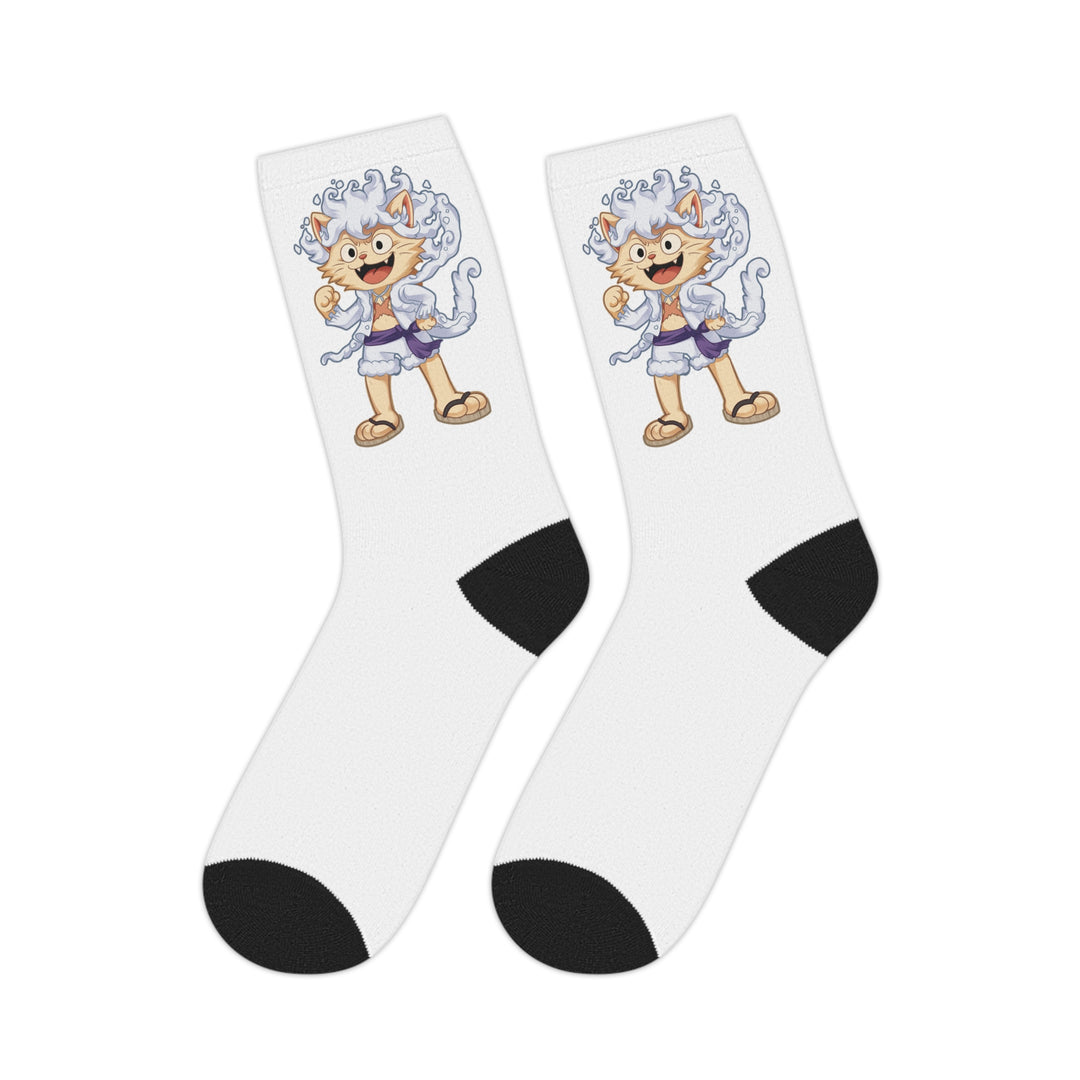 Luffy Cat Mid-Length Socks