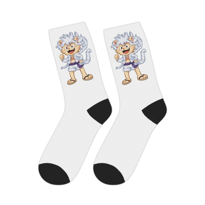 Luffy Cat Mid-Length Socks