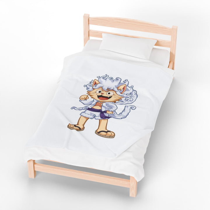 Luffy Cat Plush Blanket