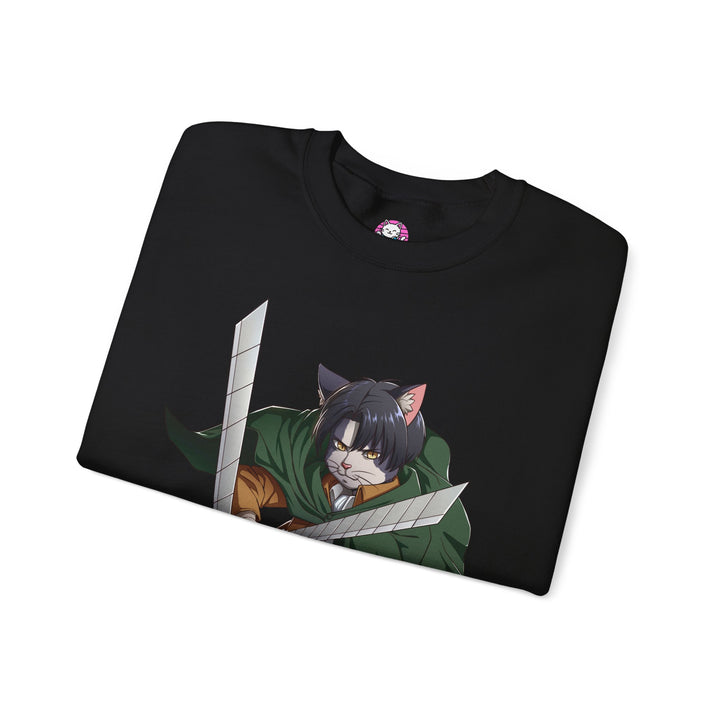 Anime-Inspired Cat Warrior Crewneck Sweatshirt, Cozy Unisex Sweatshirt, Gift for Anime Lovers, Perfect for Fall and Winter, Cute [...]