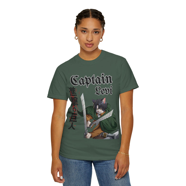 Captain Levi Anime Cat T-Shirt