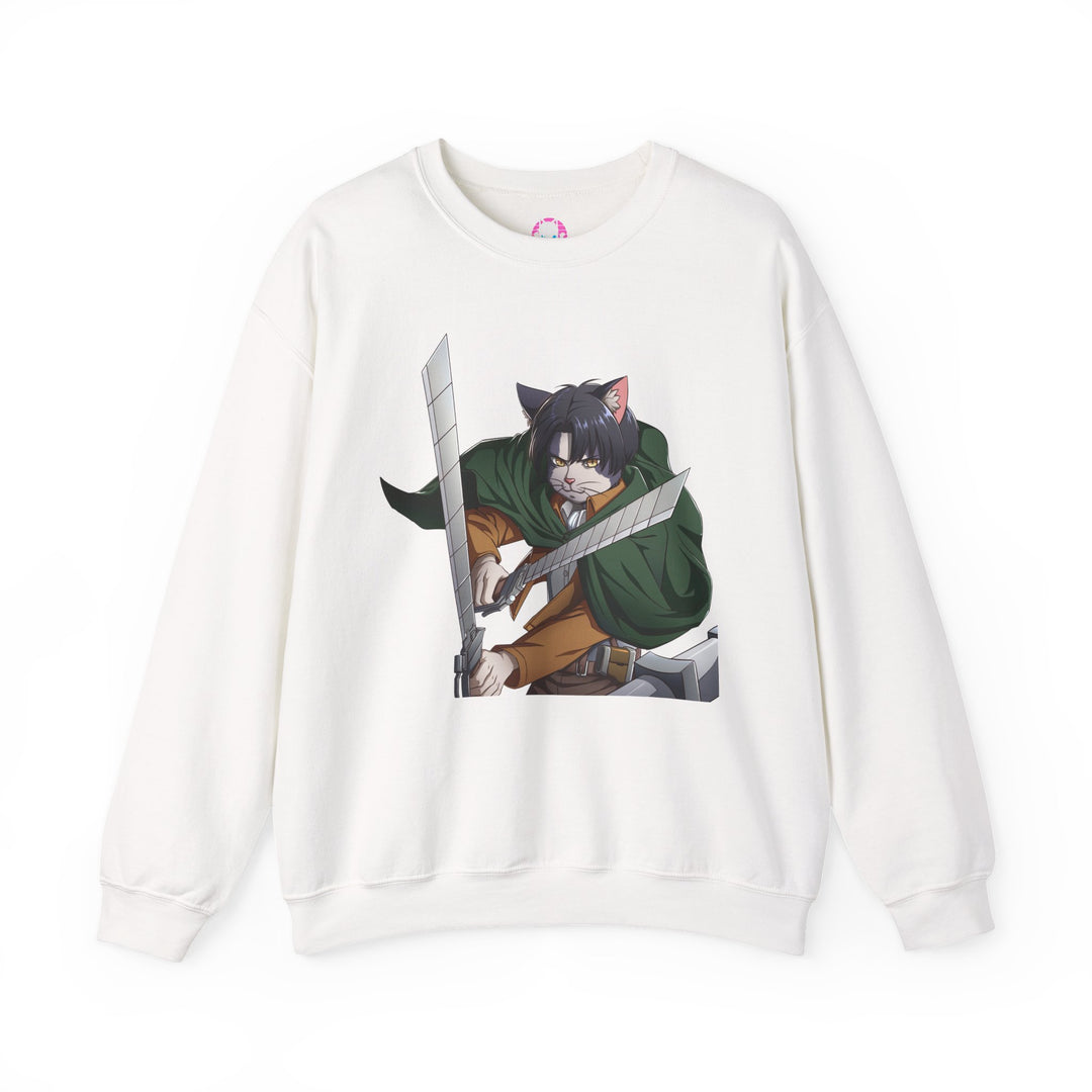 Anime-Inspired Cat Warrior Crewneck Sweatshirt, Cozy Unisex Sweatshirt, Gift for Anime Lovers, Perfect for Fall and Winter, Cute [...]