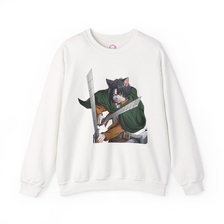 Anime-Inspired Cat Warrior Crewneck Sweatshirt, Cozy Unisex Sweatshirt, Gift for Anime Lovers, Perfect for Fall and Winter, Cute [...]