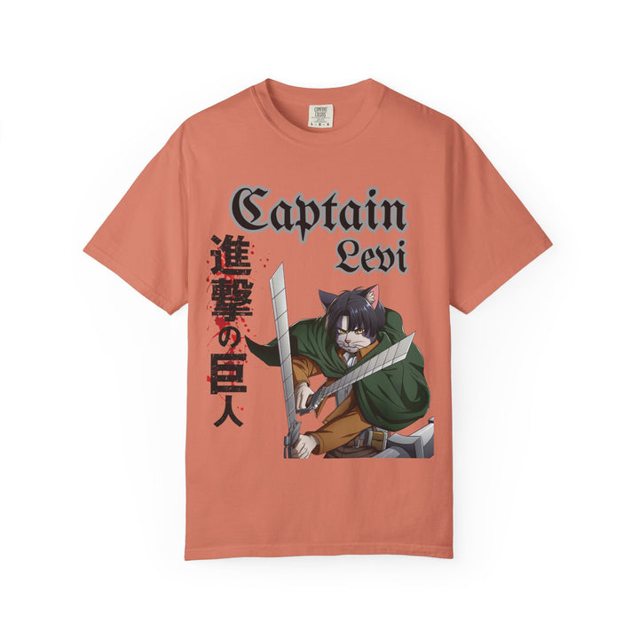 Captain Levi Anime Cat T-Shirt