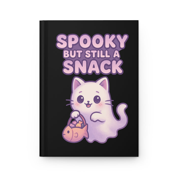 Cute Spooky Themed Hardcover Journal, Fun Notebook for Cat Lovers, Perfect for Halloween, Gift for Students, Writing Diary, Cute Gift Idea