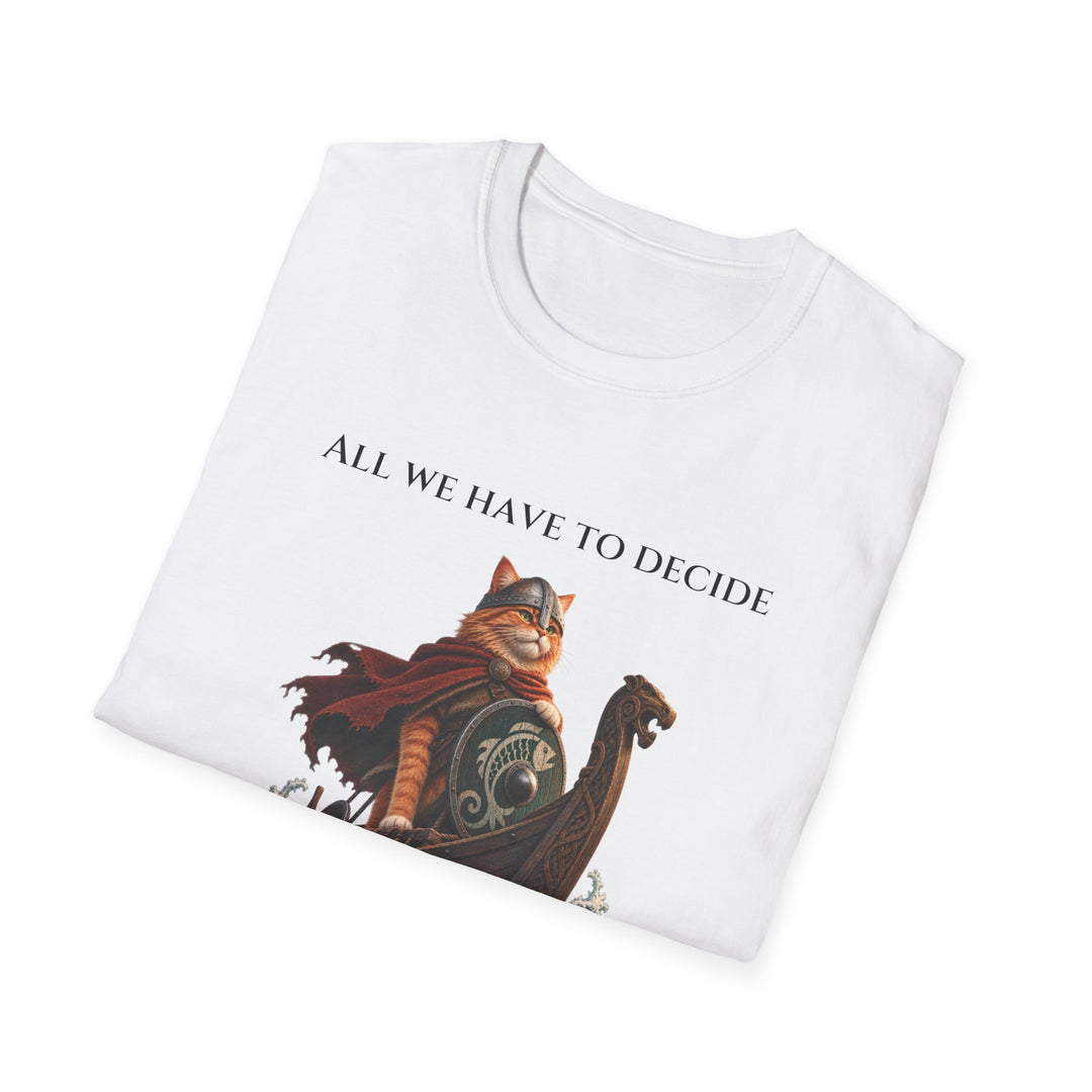 Viking Fish Voyage Cat T-Shirt