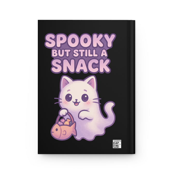 Cute Spooky Themed Hardcover Journal, Fun Notebook for Cat Lovers, Perfect for Halloween, Gift for Students, Writing Diary, Cute Gift Idea