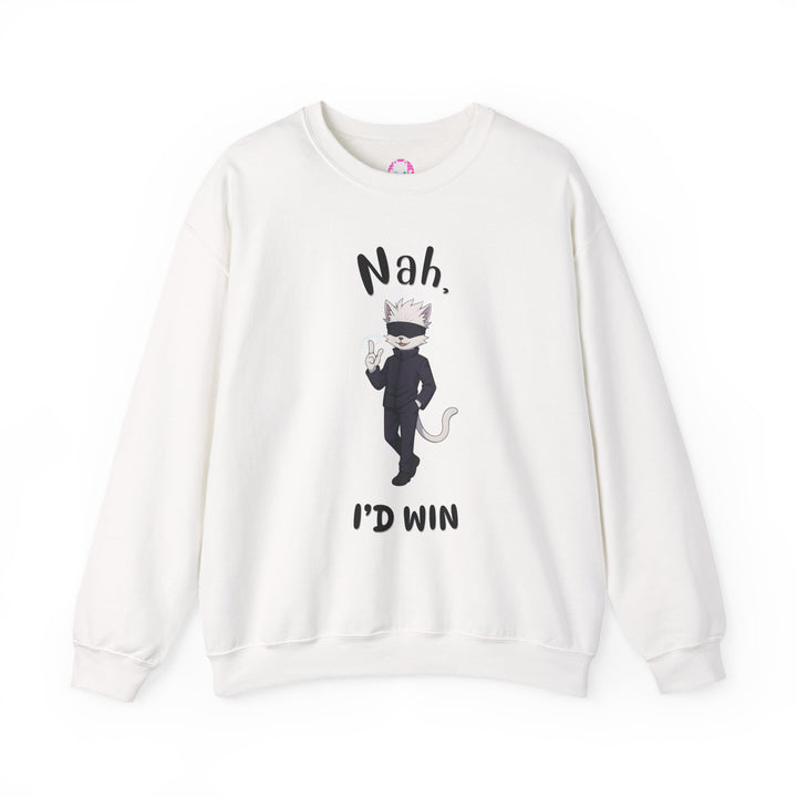 Cool Cat Sweatshirt, Funny Sweatshirt, Gift for Cat Lovers, Casual Outfit, Unisex Crewneck Sweatshirt, Unique Design