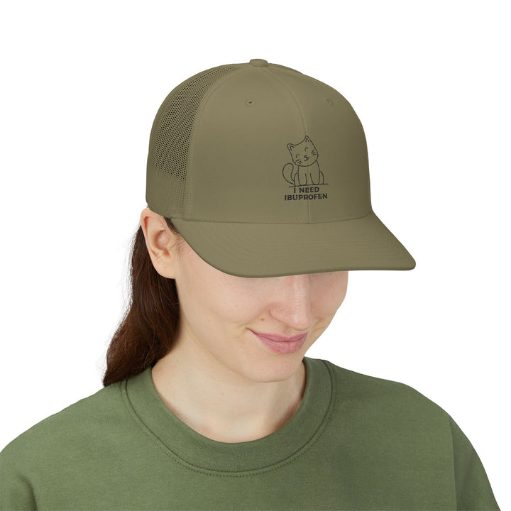 Funny Cat Snapback Trucker Cap - I Need Ibuprofen Embroidery, Gift for Cat Lovers, Casual Hat, Perfect for Festivals, Birthdays, or [...]