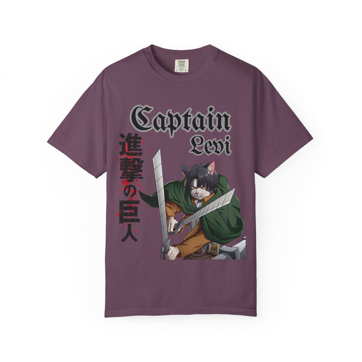 Captain Levi Anime Cat T-Shirt