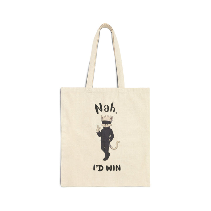 Fun Cat Quote Tote Bag, Canvas Shopping Bag, Cute Kitten Gift, Eco-Friendly Bag, Funny Pet Lover Gift