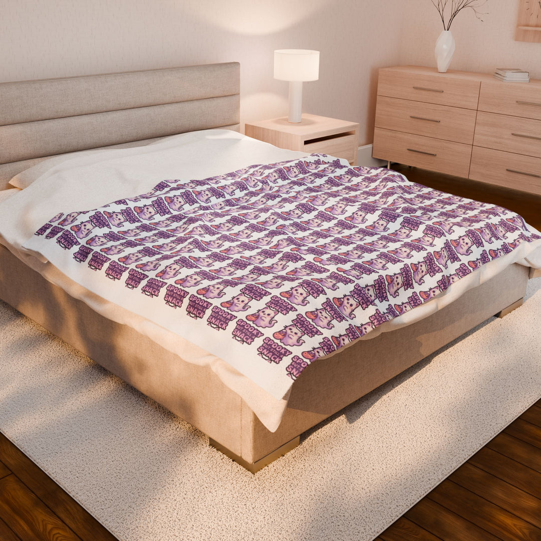 Cozy Velveteen Plush Blanket - Perfect Gift for Cuddly Nights, Home Decor, Baby Shower, Relaxation, and Cozy Evenings