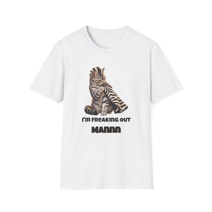 Zebra Identity Crisis Cat T-Shirt