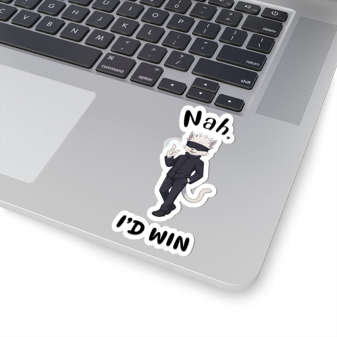 Cool Cat Quotes Kiss-Cut Stickers, Fun Laptop Decals, Whimsical Home Decor, Gift for Cat Lovers, Playful Sticker Collection