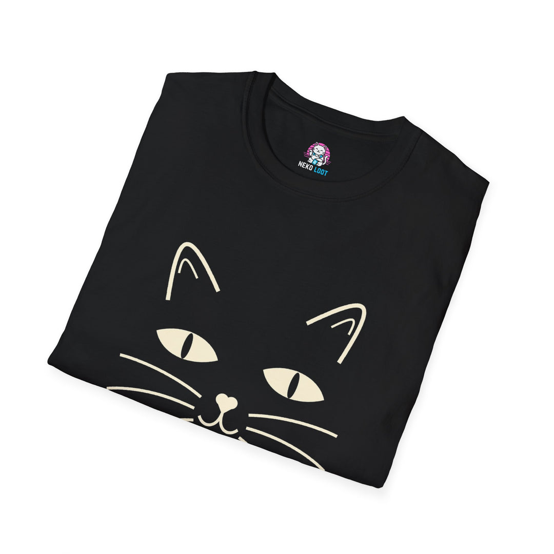 Minimal Cat Face T-Shirt