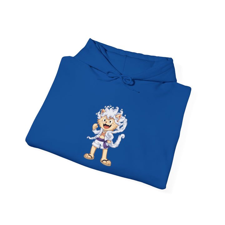 Anime Cat Luffy Gear 5 Hoody