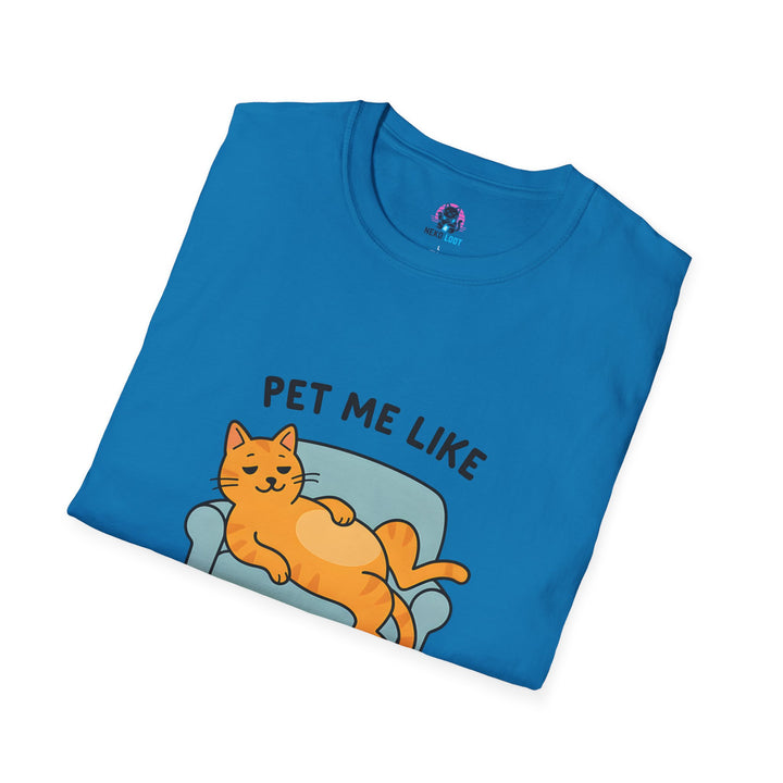 Pet Me Funny French Cat T-Shirt