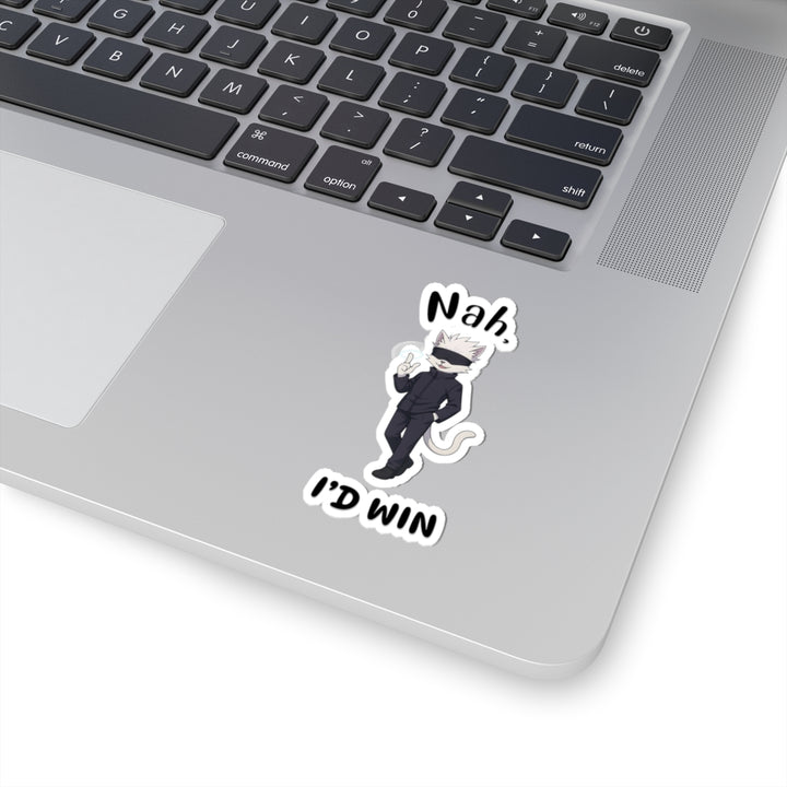 Cool Cat Quotes Kiss-Cut Stickers, Fun Laptop Decals, Whimsical Home Decor, Gift for Cat Lovers, Playful Sticker Collection