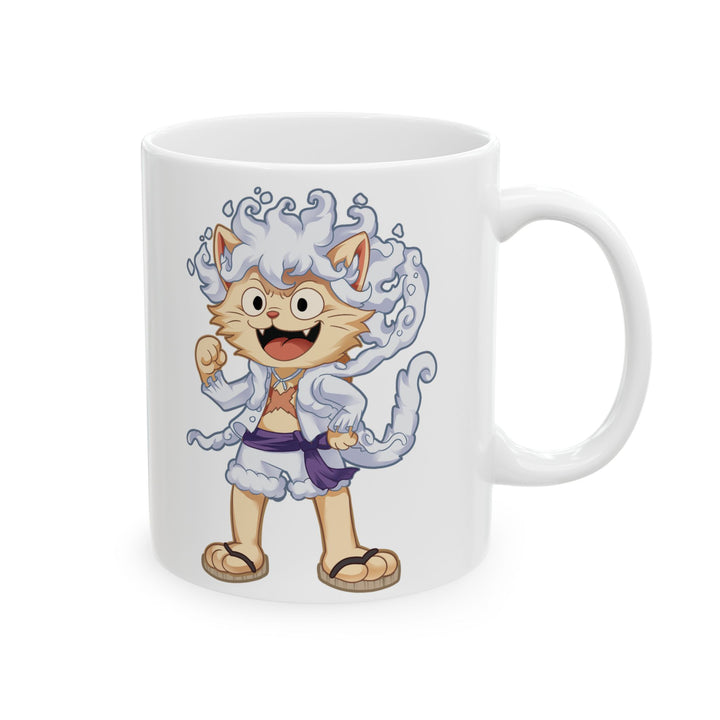 Whimsical Cat Ceramic Mug - Perfect Gift for Cat Lovers, Fun Mug for Coffee, Tea Lover's Gift, Home Decor, Cute Cat Art