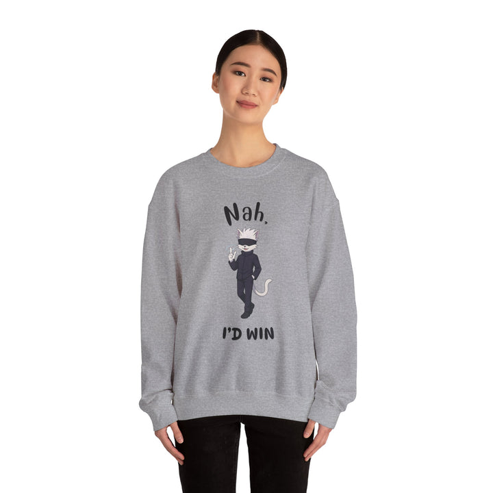 Cool Cat Sweatshirt, Funny Sweatshirt, Gift for Cat Lovers, Casual Outfit, Unisex Crewneck Sweatshirt, Unique Design