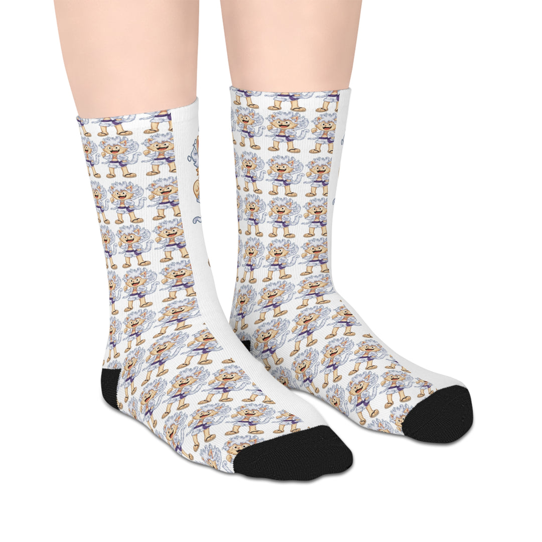 Luffy Cat Mid-Length Socks