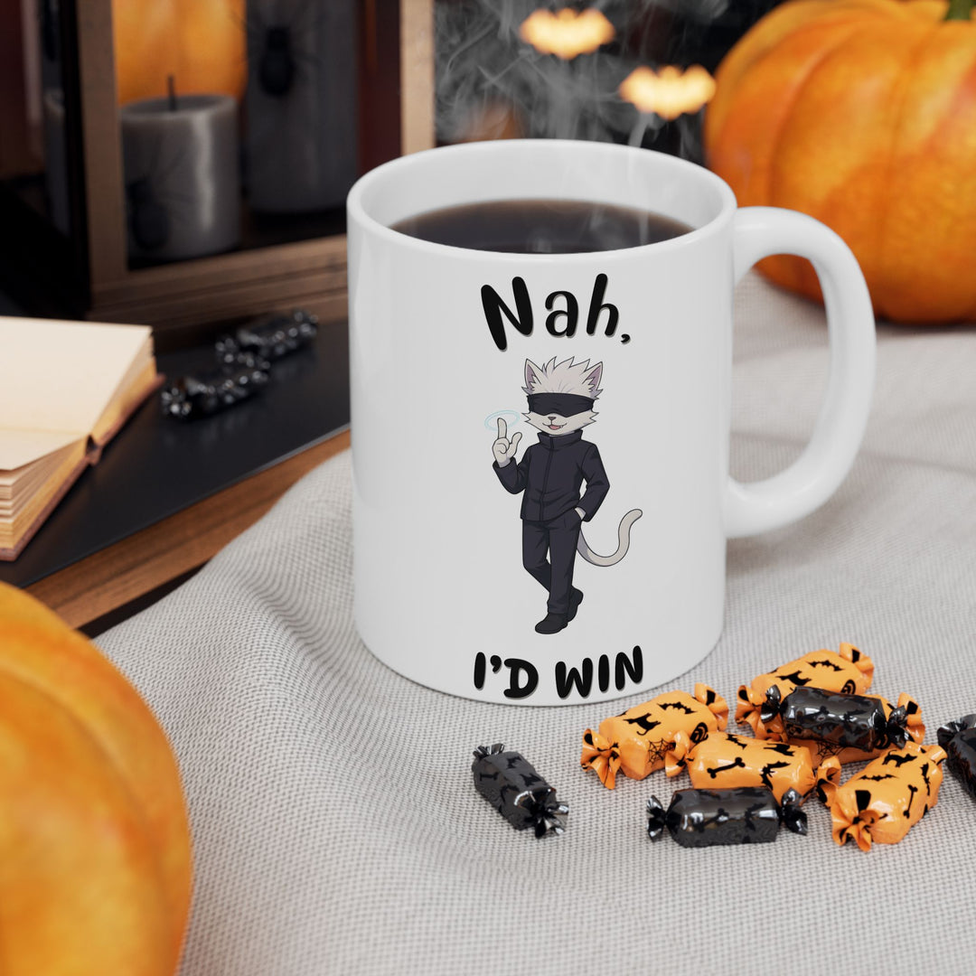 Funny Cat Themed Ceramic Mug - Perfect Gift for Cat Lovers, Coffee Lovers, Pet Parents, Birthday, and Holidays