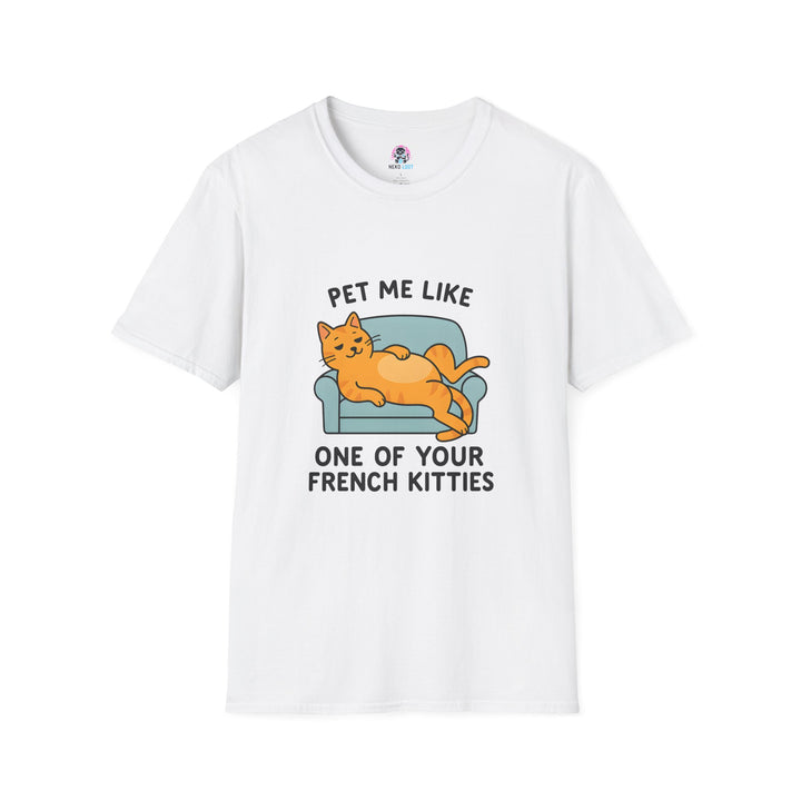 Pet Me Funny French Cat T-Shirt