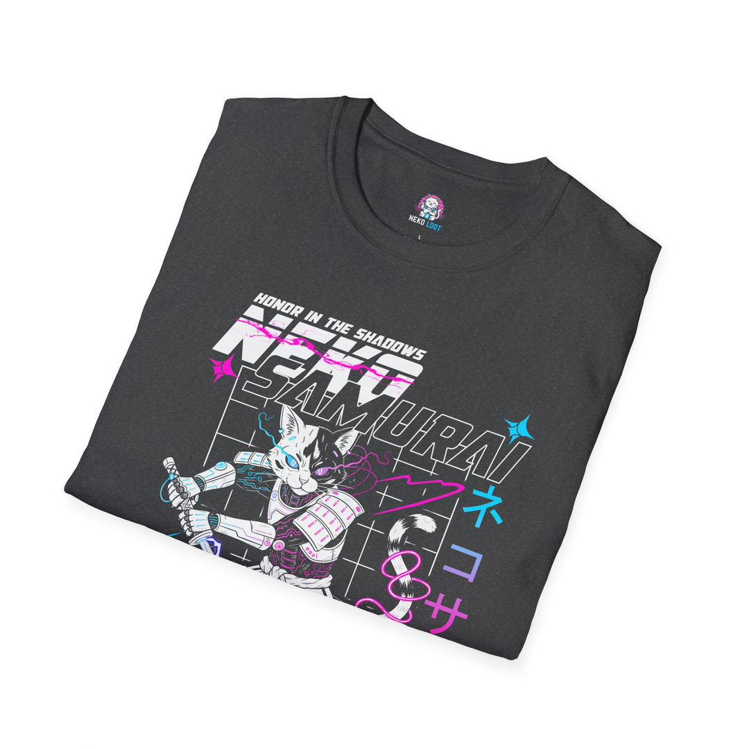 Neko Samurai Graphic T-Shirt